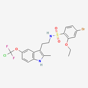 4-BROMO-N-{2-[5-(CHLORODIFLUOROMETHOXY)-2-METHYL-1H-INDOL-3-YL]ETHYL}-2-ETHOXYBENZENE-1-SULFONAMIDE