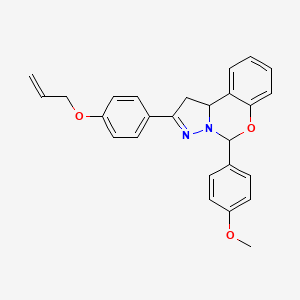 2-[4-(allyloxy)phenyl]-5-(4-methoxyphenyl)-1,10b-dihydropyrazolo[1,5-c][1,3]benzoxazine