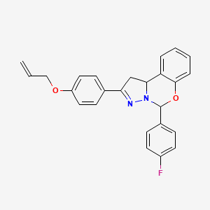 2-[4-(allyloxy)phenyl]-5-(4-fluorophenyl)-1,10b-dihydropyrazolo[1,5-c][1,3]benzoxazine