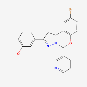 3-[9-BROMO-5-(3-PYRIDYL)-1,10B-DIHYDROPYRAZOLO[1,5-C][1,3]BENZOXAZIN-2-YL]PHENYL METHYL ETHER