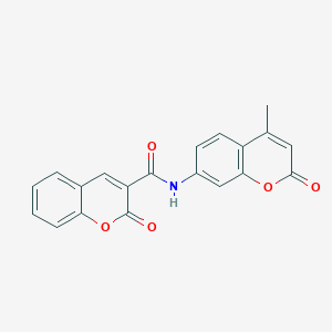 molecular formula C20H13NO5 B430834 N-(4-methyl-2-oxo-2H-chromen-7-yl)-2-oxo-2H-chromene-3-carboxamide 