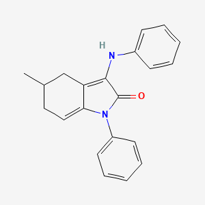 3-anilino-5-methyl-1-phenyl-1,4,5,6-tetrahydro-2H-indol-2-one