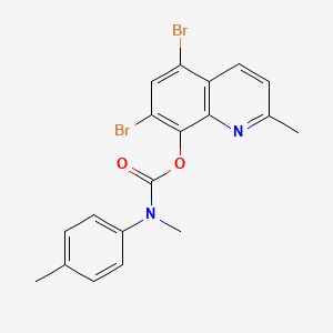 molecular formula C19H16Br2N2O2 B4308391 5,7-DIBROMO-2-METHYL-8-QUINOLYL N-METHYL-N-(4-METHYLPHENYL)CARBAMATE 