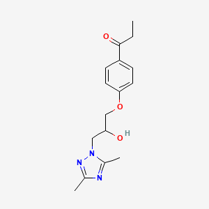 1-{4-[3-(3,5-DIMETHYL-1H-1,2,4-TRIAZOL-1-YL)-2-HYDROXYPROPOXY]PHENYL}-1-PROPANONE