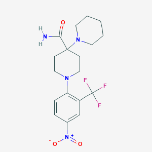 1'-[4-nitro-2-(trifluoromethyl)phenyl]-1,4'-bipiperidine-4'-carboxamide