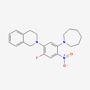 2-[5-(Azepan-1-yl)-2-fluoro-4-nitrophenyl]-1,2,3,4-tetrahydroisoquinoline