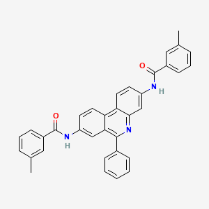 3-METHYL-N-[3-(3-METHYLBENZAMIDO)-6-PHENYLPHENANTHRIDIN-8-YL]BENZAMIDE