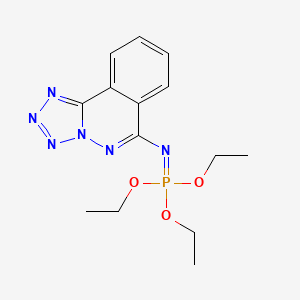 molecular formula C14H19N6O3P B4308553 TRIETHYL TETRAZOLO[5,1-A]PHTHALAZIN-6-YLPHOSPHORIMIDOATE 