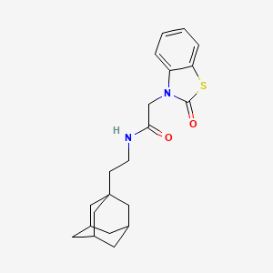 N-[2-(ADAMANTAN-1-YL)ETHYL]-2-(2-OXO-1,3-BENZOTHIAZOL-3(2H)-YL)ACETAMIDE