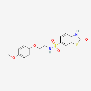 N-[2-(4-methoxyphenoxy)ethyl]-2-oxo-2,3-dihydro-1,3-benzothiazole-6-sulfonamide