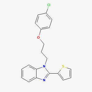 1-[3-(4-chlorophenoxy)propyl]-2-(thiophen-2-yl)-1H-1,3-benzodiazole