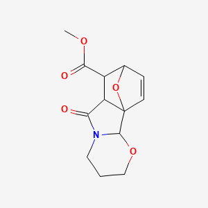 methyl 6-oxo-3,4,6,6a,7,8-hexahydro-2H-8,10a-epoxy[1,3]oxazino[2,3-a]isoindole-7(10bH)-carboxylate