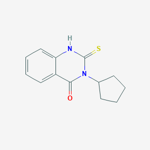 molecular formula C13H14N2OS B430863 3-cyclopentyl-2-thioxo-2,3-dihydroquinazolin-4(1H)-one CAS No. 331971-79-0