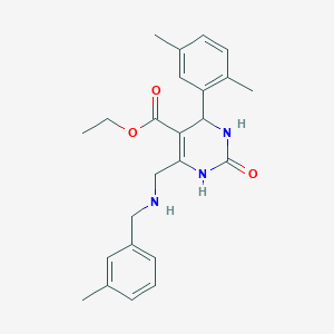 ethyl 4-(2,5-dimethylphenyl)-6-{[(3-methylbenzyl)amino]methyl}-2-oxo-1,2,3,4-tetrahydropyrimidine-5-carboxylate