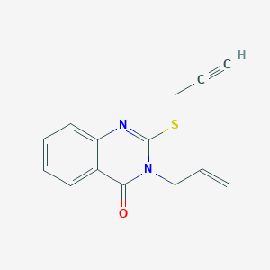 molecular formula C14H12N2OS B430868 3-allyl-2-(2-propynylsulfanyl)-4(3H)-quinazolinone CAS No. 316358-38-0