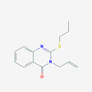 molecular formula C14H16N2OS B430869 3-Prop-2-enyl-2-propylsulfanylquinazolin-4-one CAS No. 352661-04-2