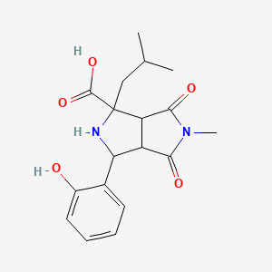 3-(2-hydroxyphenyl)-1-isobutyl-5-methyl-4,6-dioxooctahydropyrrolo[3,4-c]pyrrole-1-carboxylic acid