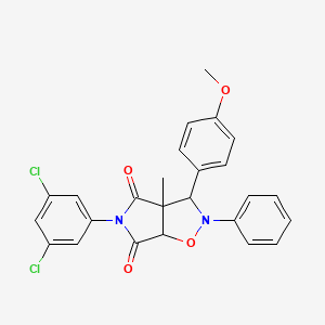 5-(3,5-dichlorophenyl)-3-(4-methoxyphenyl)-3a-methyl-2-phenyldihydro-2H-pyrrolo[3,4-d]isoxazole-4,6(3H,5H)-dione