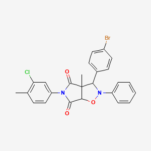 3-(4-bromophenyl)-5-(3-chloro-4-methylphenyl)-3a-methyl-2-phenyldihydro-2H-pyrrolo[3,4-d]isoxazole-4,6(3H,5H)-dione