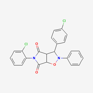 5-(2-chlorophenyl)-3-(4-chlorophenyl)-2-phenyldihydro-2H-pyrrolo[3,4-d]isoxazole-4,6(3H,5H)-dione