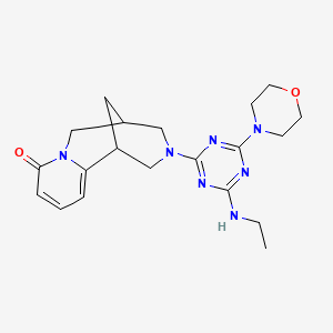 3-[4-(ETHYLAMINO)-6-(4-MORPHOLINYL)-1,3,5-TRIAZIN-2-YL]-1,2,3,4,5,6-HEXAHYDRO-8H-1,5-METHANOPYRIDO[1,2-A][1,5]DIAZOCIN-8-ONE