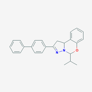 molecular formula C25H24N2O B430884 2-(Biphenyl-4-yl)-5-(propan-2-yl)-1,10b-dihydropyrazolo[1,5-c][1,3]benzoxazine CAS No. 328030-90-6