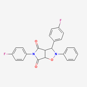 3,5-bis(4-fluorophenyl)-2-phenyldihydro-2H-pyrrolo[3,4-d]isoxazole-4,6(3H,5H)-dione