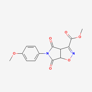 METHYL 5-(4-METHOXYPHENYL)-4,6-DIOXO-3AH,4H,5H,6H,6AH-PYRROLO[3,4-D][1,2]OXAZOLE-3-CARBOXYLATE