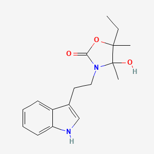 5-ETHYL-4-HYDROXY-3-[2-(1H-INDOL-3-YL)ETHYL]-4,5-DIMETHYL-1,3-OXAZOLAN-2-ONE