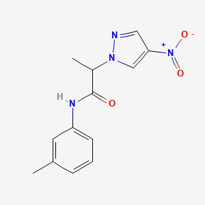 N-(3-methylphenyl)-2-(4-nitro-1H-pyrazol-1-yl)propanamide