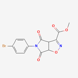 METHYL 5-(4-BROMOPHENYL)-4,6-DIOXO-3AH,4H,5H,6H,6AH-PYRROLO[3,4-D][1,2]OXAZOLE-3-CARBOXYLATE