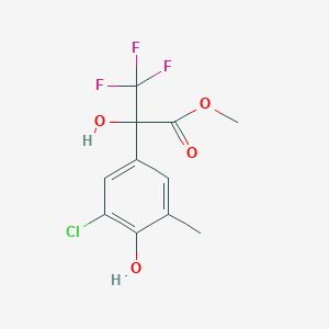 methyl 2-(3-chloro-4-hydroxy-5-methylphenyl)-3,3,3-trifluoro-2-hydroxypropanoate