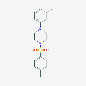 molecular formula C18H22N2O2S B430904 1-(Toluene-4-sulfonyl)-4-m-tolyl-piperazine CAS No. 288319-31-3