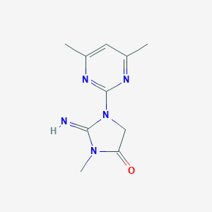 molecular formula C10H13N5O B430905 1-(4,6-Dimethylpyrimidin-2-yl)-2-imino-3-methylimidazolidin-4-one CAS No. 334507-28-7