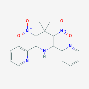 2,2'-(4,4-dimethyl-3,5-dinitropiperidine-2,6-diyl)dipyridine