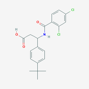 3-[4-(TERT-BUTYL)PHENYL]-3-[(2,4-DICHLOROBENZOYL)AMINO]PROPANOIC ACID