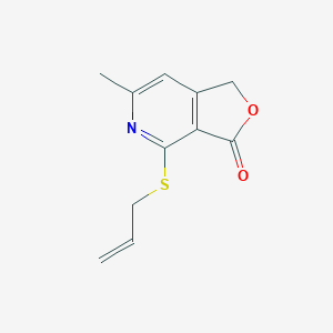 molecular formula C11H11NO2S B4309154 4-(ALLYLSULFANYL)-6-METHYLFURO[3,4-C]PYRIDIN-3(1H)-ONE 