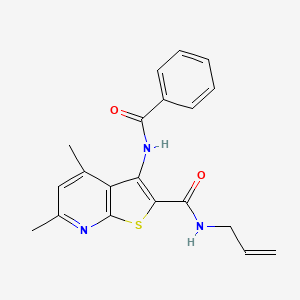 N-allyl-3-(benzoylamino)-4,6-dimethylthieno[2,3-b]pyridine-2-carboxamide