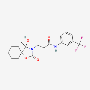 3-{4-HYDROXY-4-METHYL-2-OXO-1-OXA-3-AZASPIRO[4.5]DECAN-3-YL}-N-[3-(TRIFLUOROMETHYL)PHENYL]PROPANAMIDE