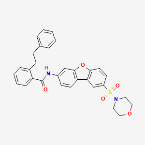 N-[8-(morpholin-4-ylsulfonyl)dibenzo[b,d]furan-3-yl]-2-(2-phenylethyl)benzamide