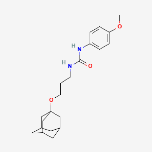 molecular formula C21H30N2O3 B4309288 N-[3-(1-adamantyloxy)propyl]-N'-(4-methoxyphenyl)urea 