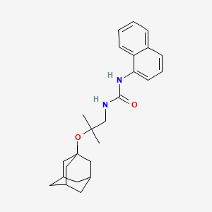 molecular formula C25H32N2O2 B4309299 N-[2-(1-ADAMANTYLOXY)-2-METHYLPROPYL]-N'-(1-NAPHTHYL)UREA 