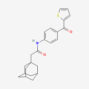 2-(ADAMANTAN-1-YL)-N-[4-(THIOPHENE-2-CARBONYL)PHENYL]ACETAMIDE