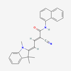 2-cyano-N-1-naphthyl-4-(1,3,3-trimethyl-1,3-dihydro-2H-indol-2-ylidene)but-2-enamide