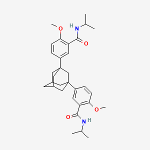 2-METHOXY-5-(3-{4-METHOXY-3-[(PROPAN-2-YL)CARBAMOYL]PHENYL}ADAMANTAN-1-YL)-N-(PROPAN-2-YL)BENZAMIDE