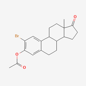 (2-bromo-13-methyl-17-oxo-7,8,9,11,12,14,15,16-octahydro-6H-cyclopenta[a]phenanthren-3-yl) acetate