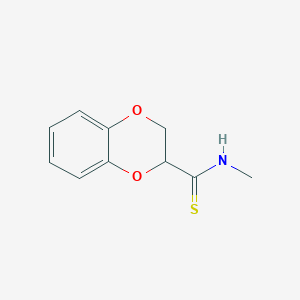 molecular formula C10H11NO2S B430942 N-methyl-2,3-dihydro-1,4-benzodioxine-2-carbothioamide CAS No. 339013-33-1