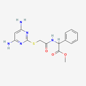 METHYL 2-({2-[(4,6-DIAMINO-2-PYRIMIDINYL)SULFANYL]ACETYL}AMINO)-2-PHENYLACETATE