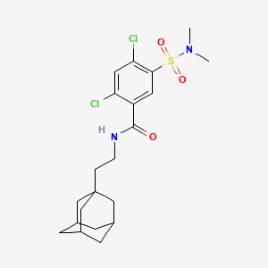 N-[2-(ADAMANTAN-1-YL)ETHYL]-2,4-DICHLORO-5-(DIMETHYLSULFAMOYL)BENZAMIDE