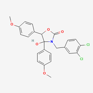 3-(3,4-DICHLOROBENZYL)-4-HYDROXY-4,5-BIS(4-METHOXYPHENYL)-1,3-OXAZOLAN-2-ONE